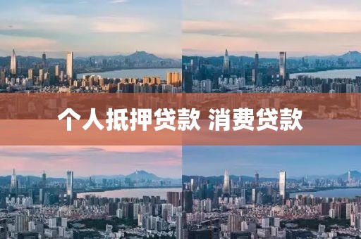 个人抵押贷款 消费贷款
