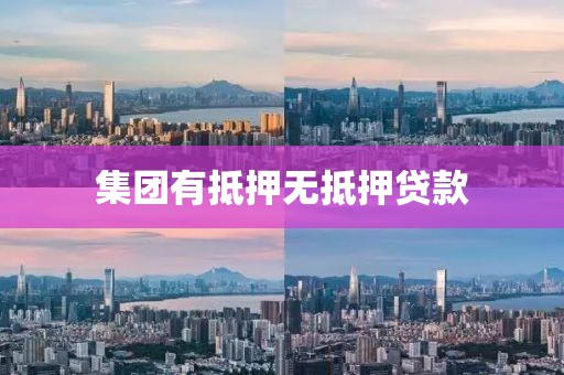 集团有抵押无抵押贷款
