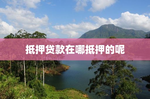 抵押贷款在哪抵押的呢
