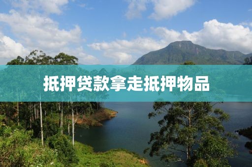 抵押贷款拿走抵押物品