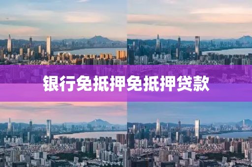 银行免抵押免抵押贷款