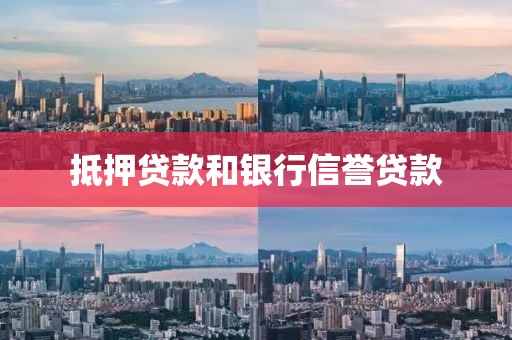 抵押贷款和银行信誉贷款
