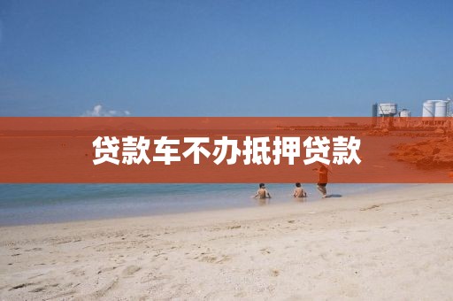 贷款车不办抵押贷款