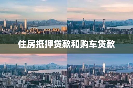 住房抵押贷款和购车贷款