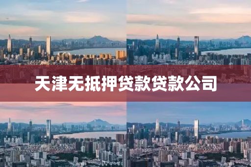 天津无抵押贷款贷款公司
