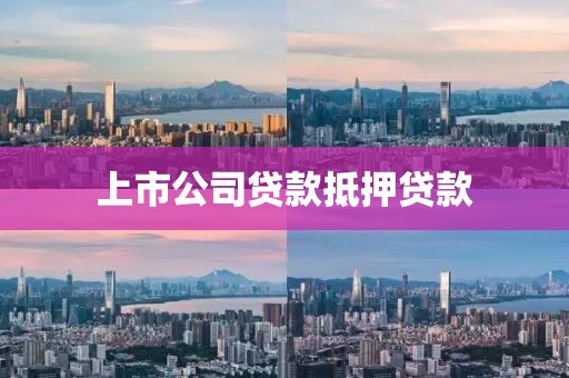 上市公司贷款抵押贷款