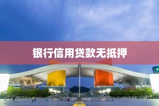 银行信用贷款无抵押