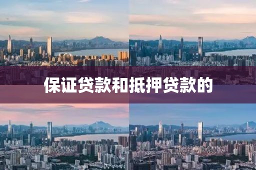 保证贷款和抵押贷款的