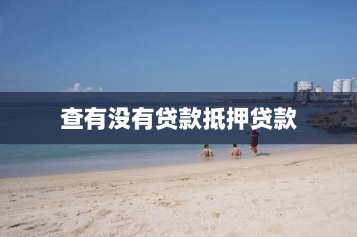 查有没有贷款抵押贷款