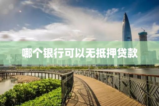 哪个银行可以无抵押贷款
