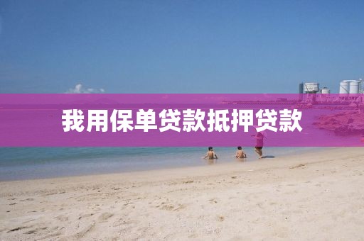 我用保单贷款抵押贷款