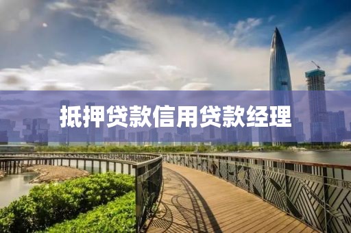 抵押贷款信用贷款经理