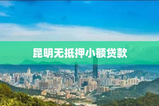 昆明无抵押小额贷款