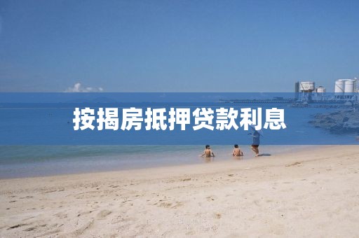 按揭房抵押贷款利息