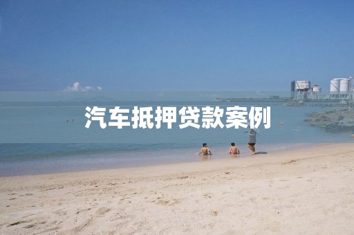 汽车抵押贷款案例