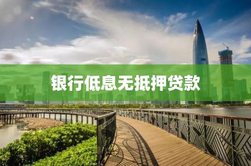 银行低息无抵押贷款