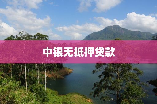 中银无抵押贷款
