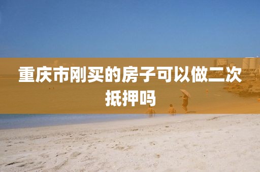 重庆市刚买的房子可以做二次抵押吗