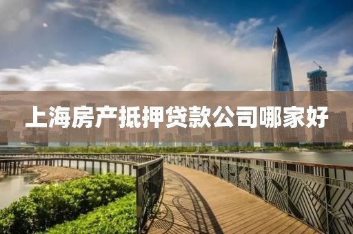 上海房产抵押贷款公司哪家好