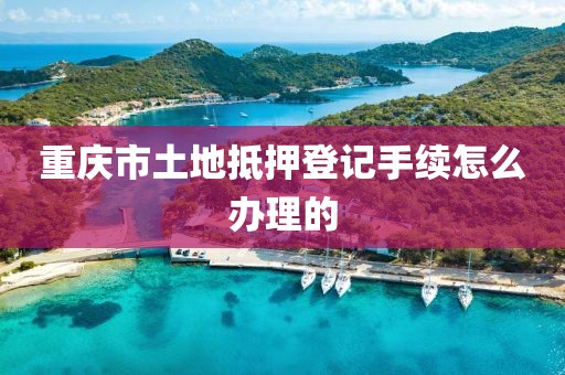 重庆市土地抵押登记手续怎么办理的