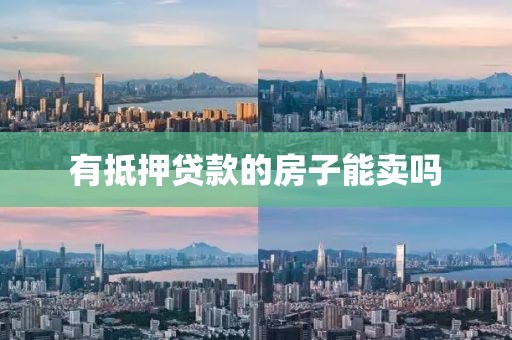 有抵押贷款的房子能卖吗