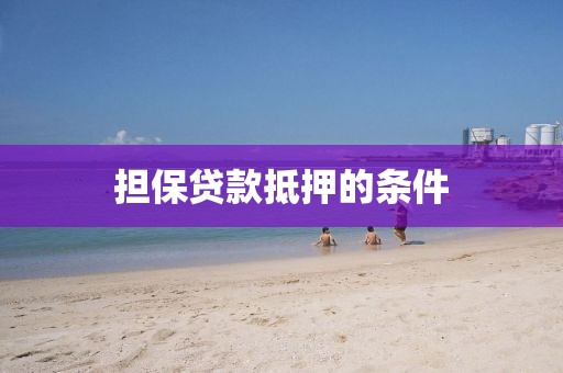 担保贷款抵押的条件