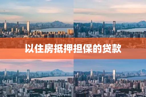 以住房抵押担保的贷款